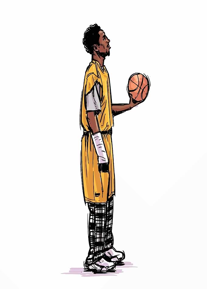 Basketball Player Illustration