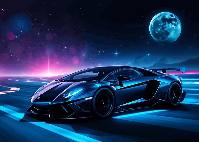Lamborghini in Space