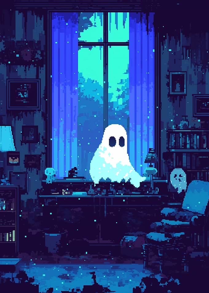 Ghostly Window View