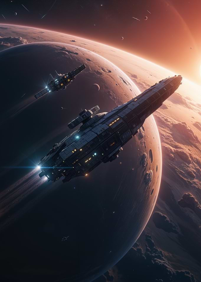 Spaceship in Orbit