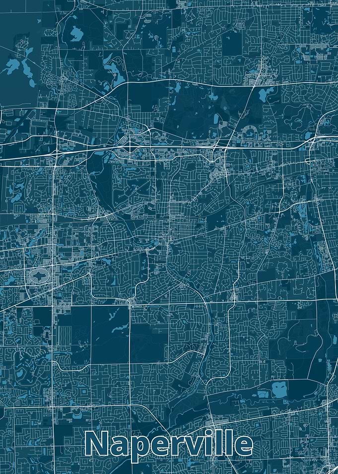 Naperville City Map