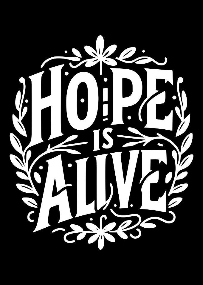 Hope Is Alive Typography