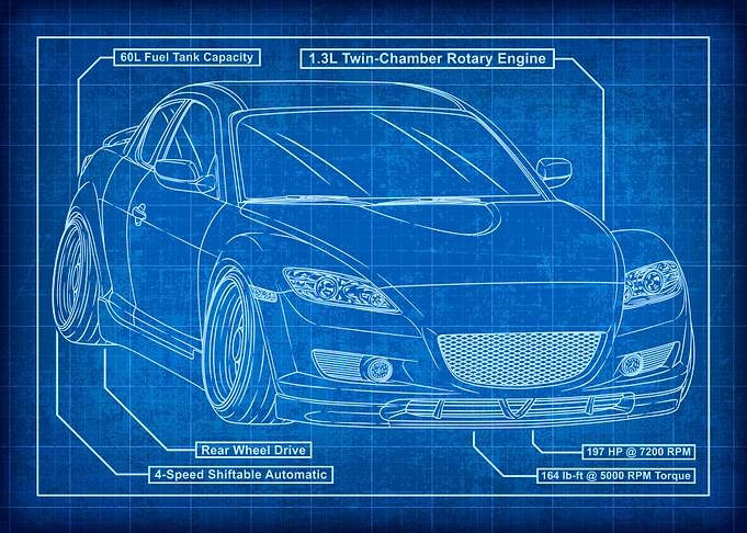 Mazda RX-8 Blueprint