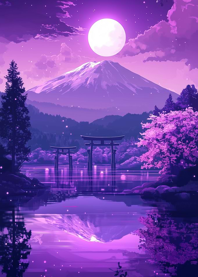 Purple Mountain Night