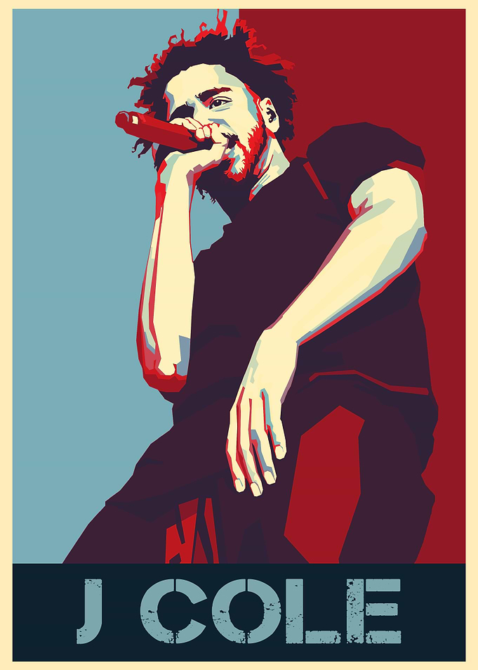 J. Cole Music Poster