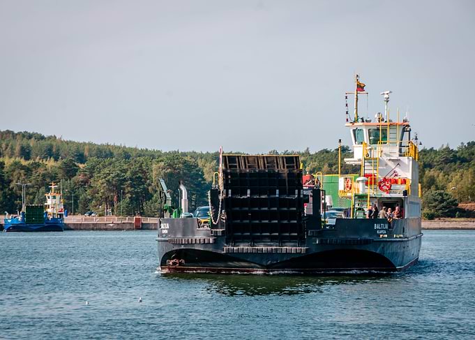 Ferry Boat in Calm Waters