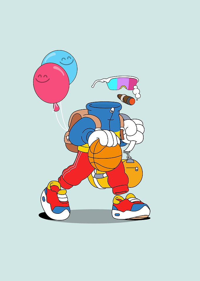 Cartoon Basketball Player