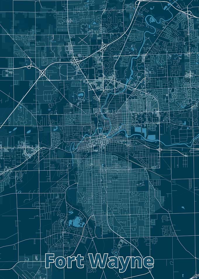 Fort Wayne City Map