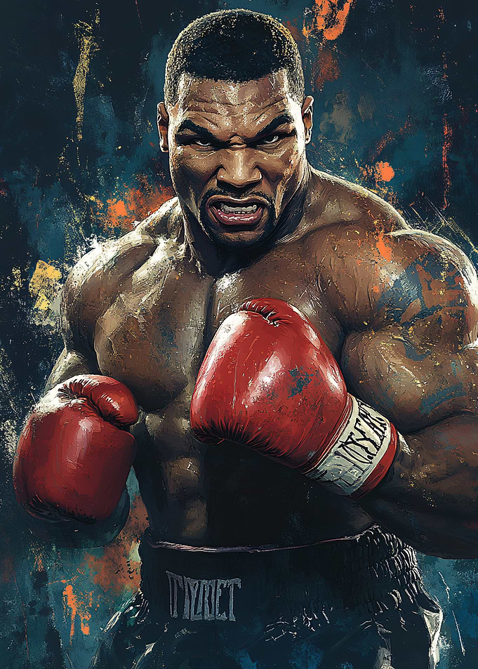 Mike Tyson Boxing Portrait
