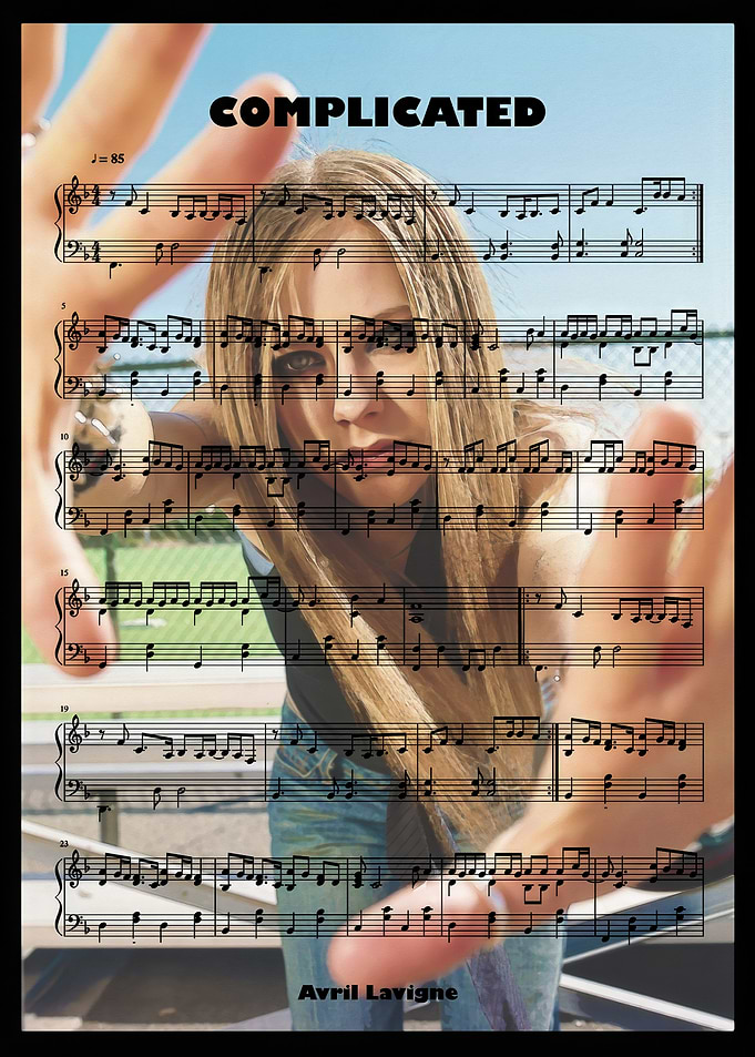 Avril Lavigne - Complicated Sheet Music