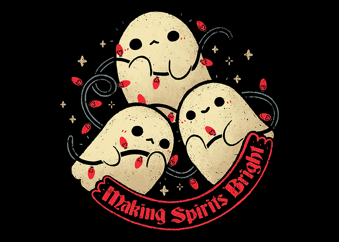 Cute Ghosts Making Spirits