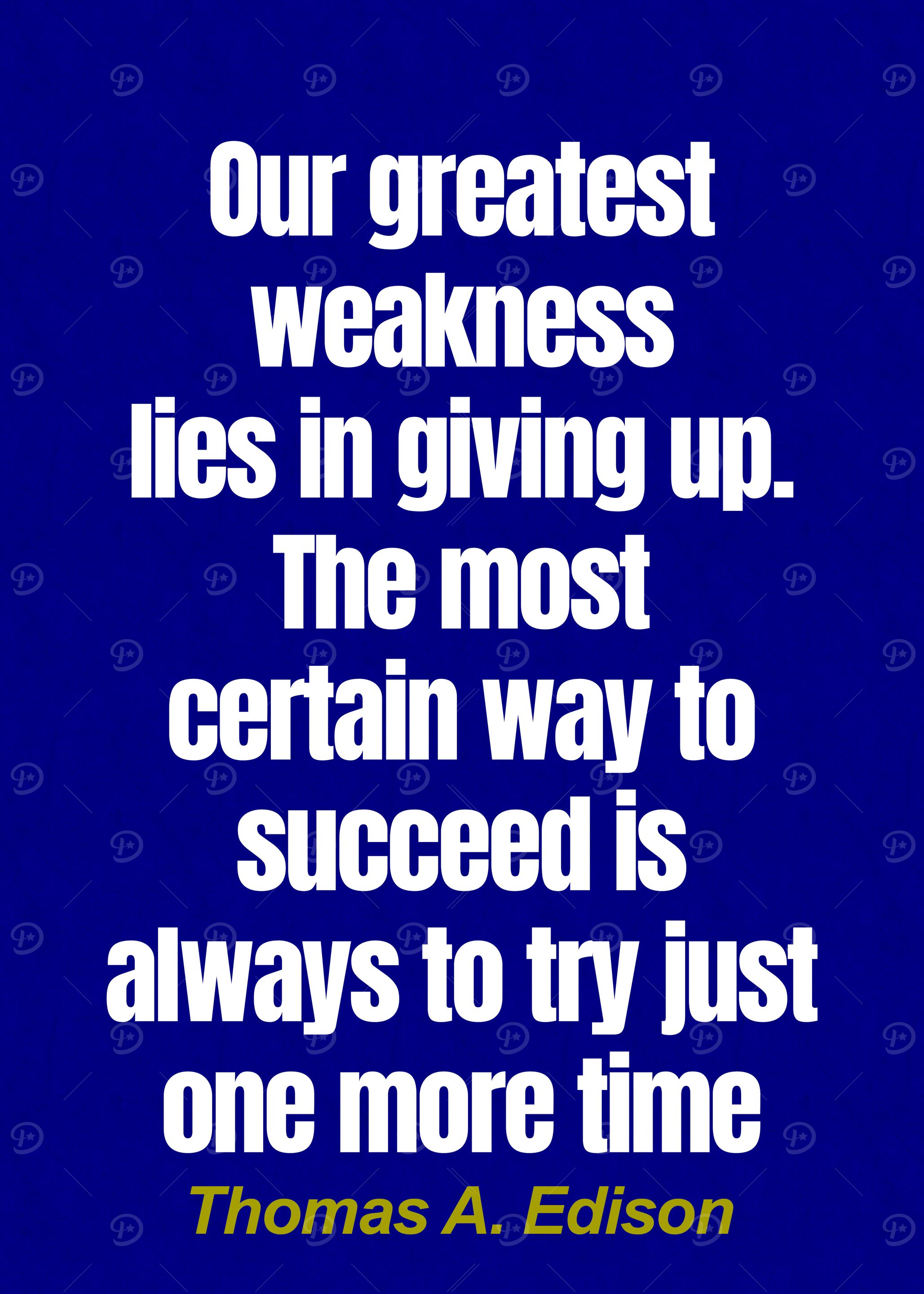 Thomas A Edison Quote