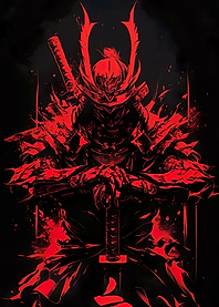 Red Samurai Warrior