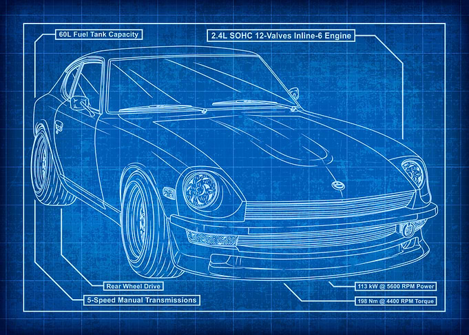 Datsun 240Z Blueprint