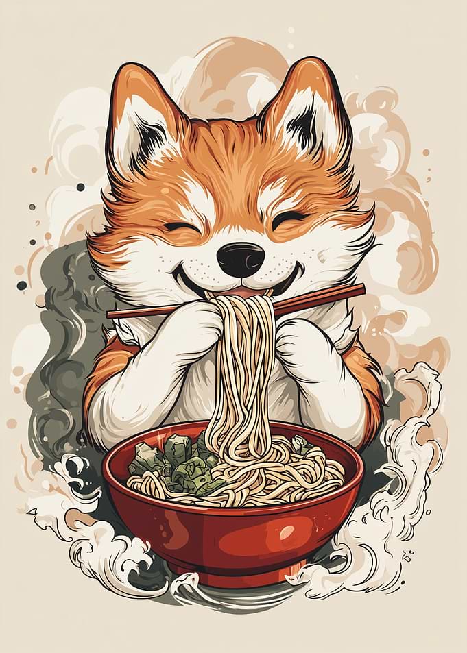 Corgi ramen japan