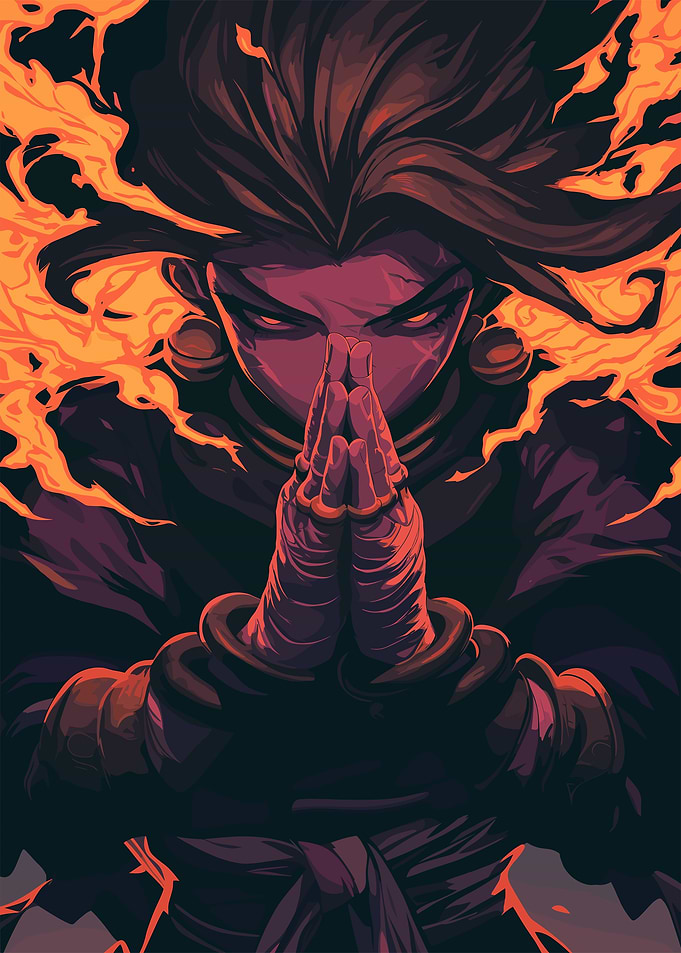 Fiery Female Warrior