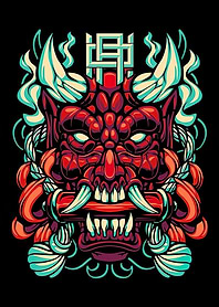 Oni Mask Illustration