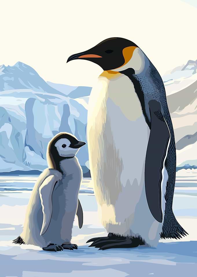 Emperor Penguin Family