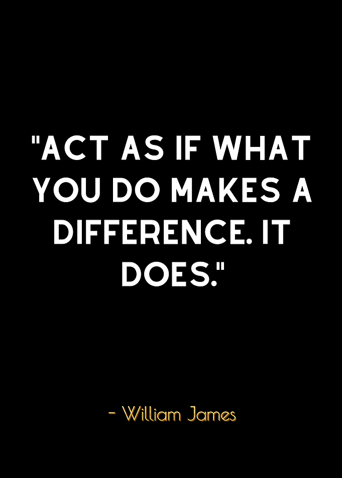 Inspirational Quote - William James