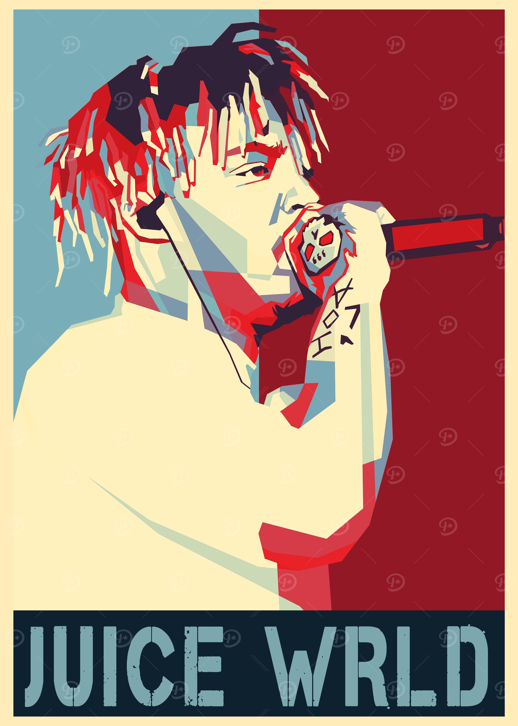 Juice Wrld rapper Poster Art
