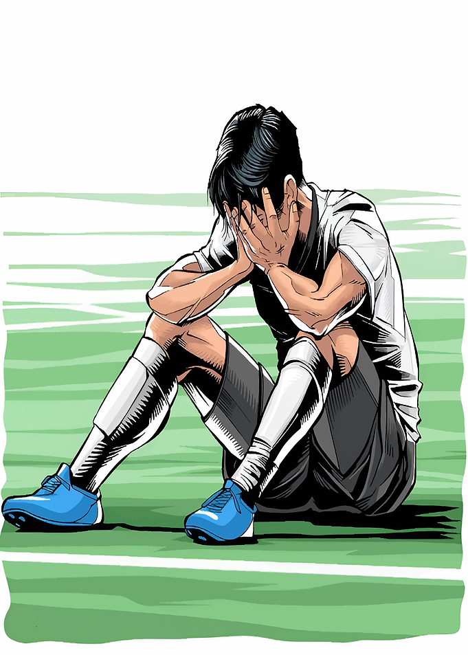 Soccer Player Dejected