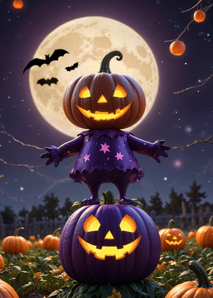 Pumpkin Halloween Character