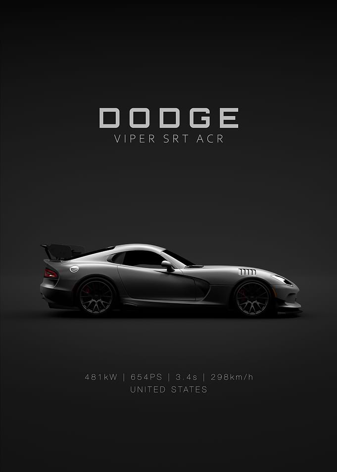 Dodge Viper SRT ACR - Grey - Specs