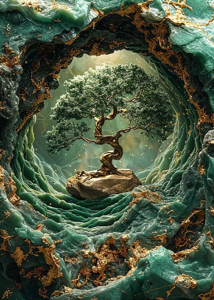 Golden Bonsai Tree
