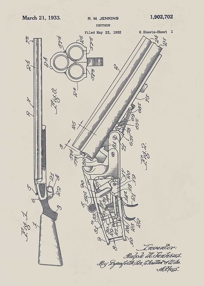 Shotgun Patent Drawing