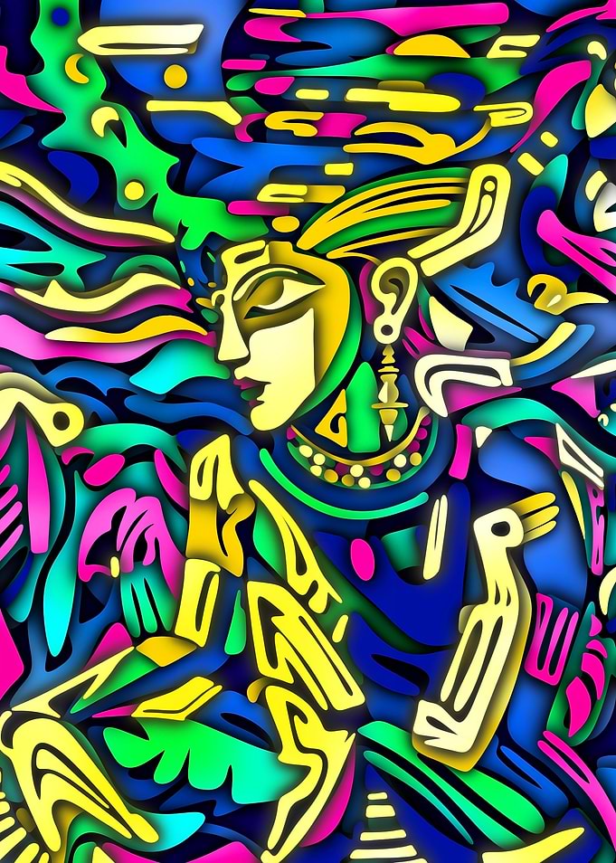 Colorful Reverie of a Celestial Being