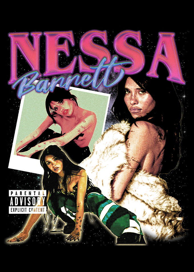 Nessa Barnett Retro Poster
