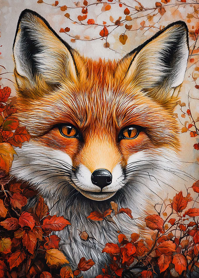 Red Fox in Autumn