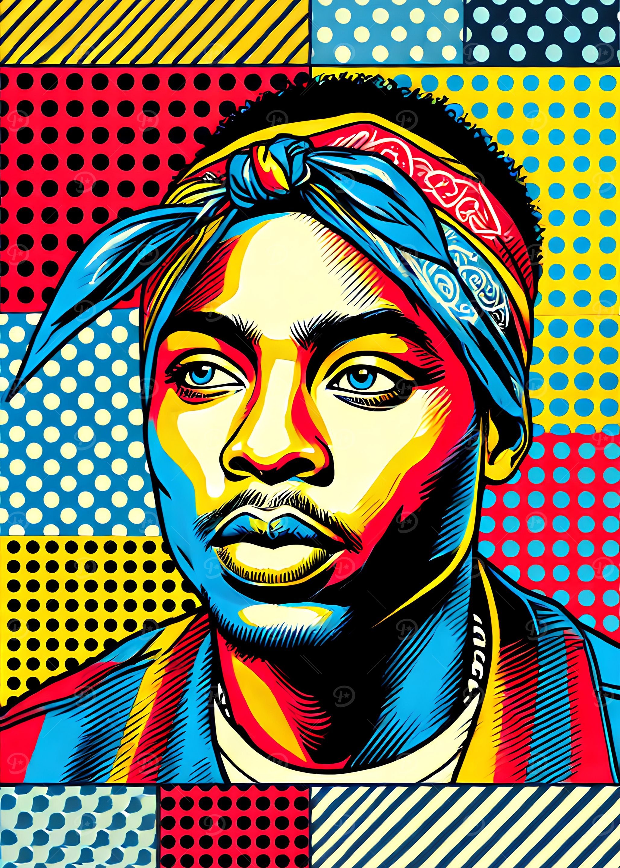 Close-up Portrait Pop Art