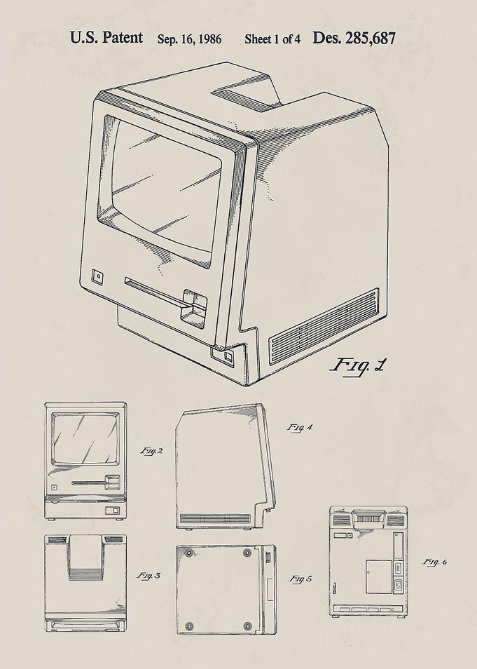 Apple Macintosh Computer housing Patent