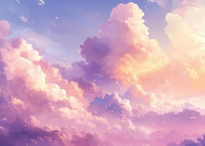 Dreamy Pink Clouds