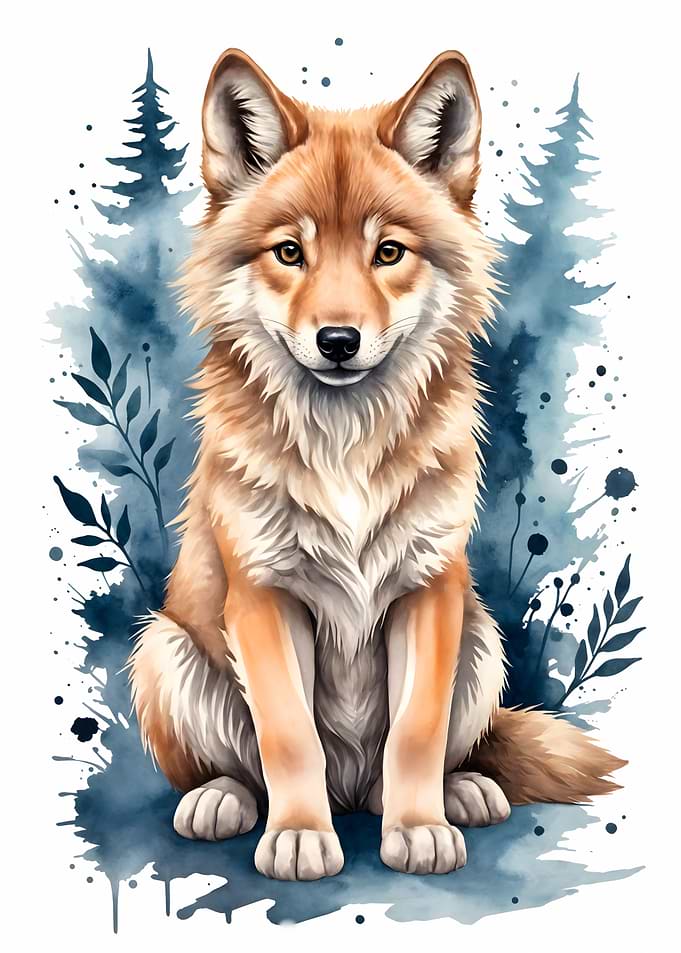Wolf Watercolor