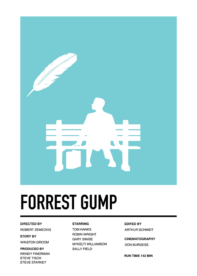 Forrest Gump Minimalist Poster