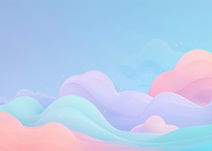 Abstract Pastel Landscape