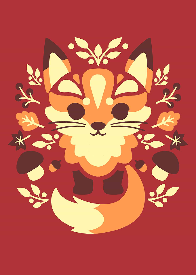 Cute Autumn Fox