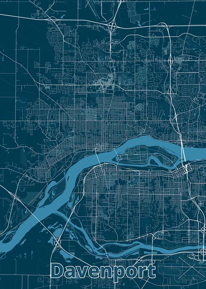 Davenport City Map