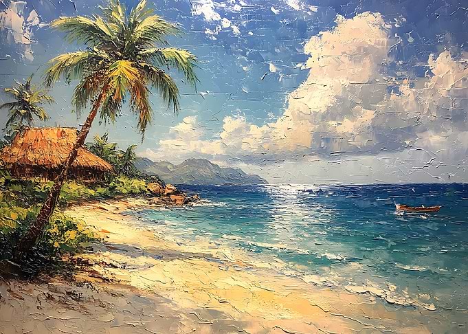 Tropical Beach Landscape