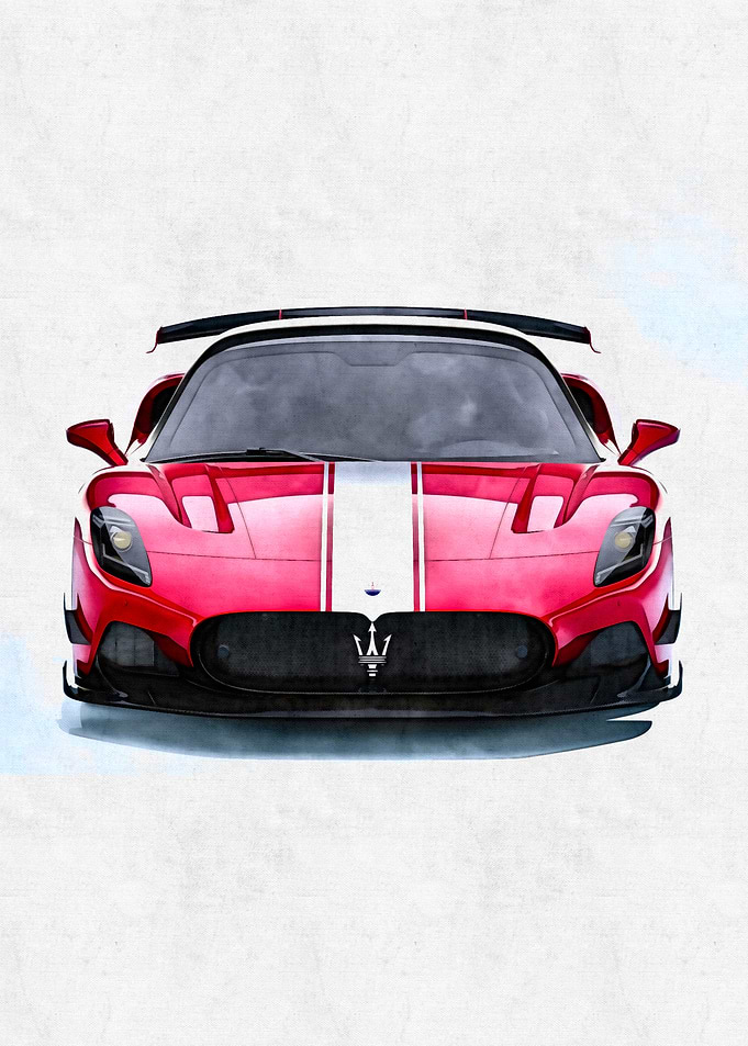 Maserati MC20 Watercolor