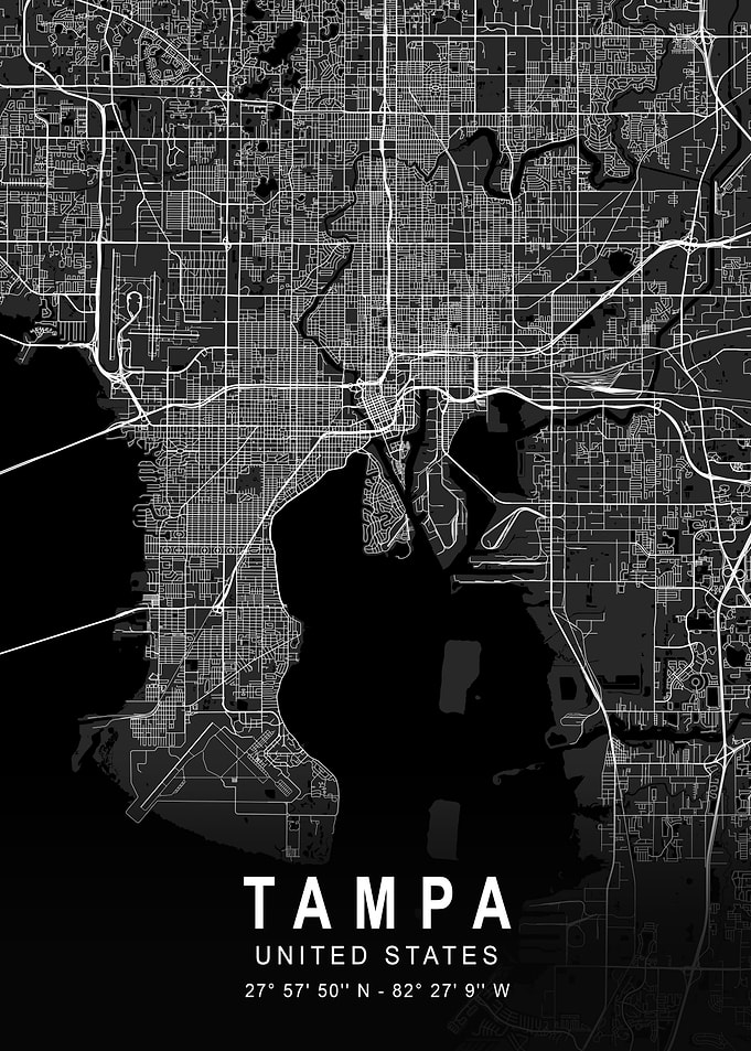 Tampa Dark City Map