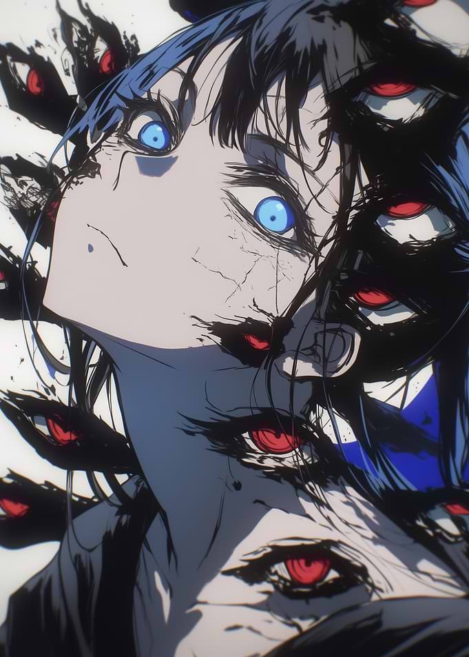 Anime Girl with Eyes
