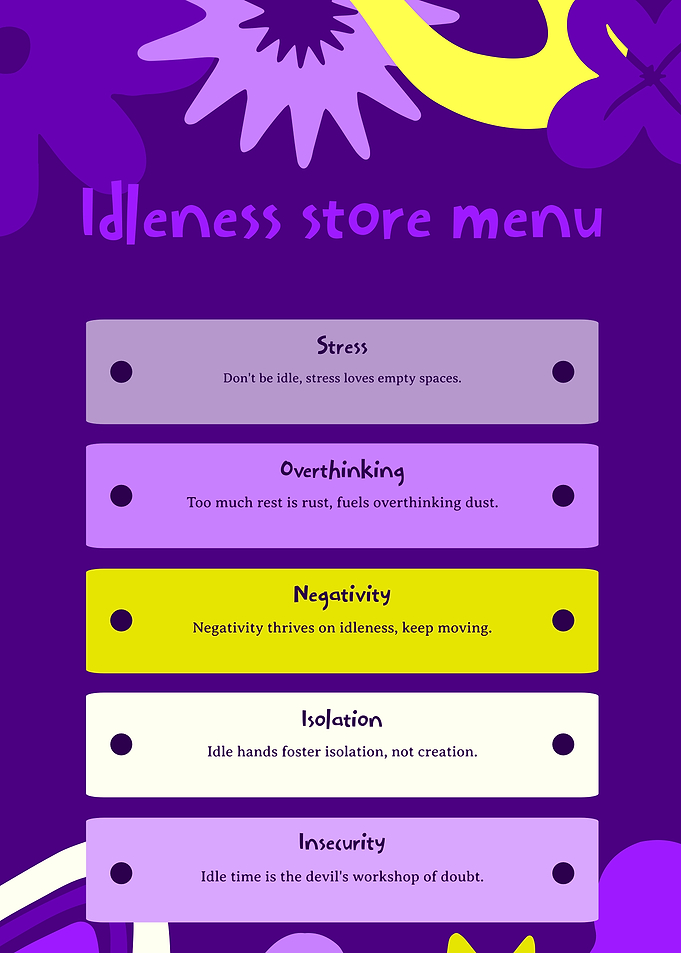 Don’t shop at Idleness store