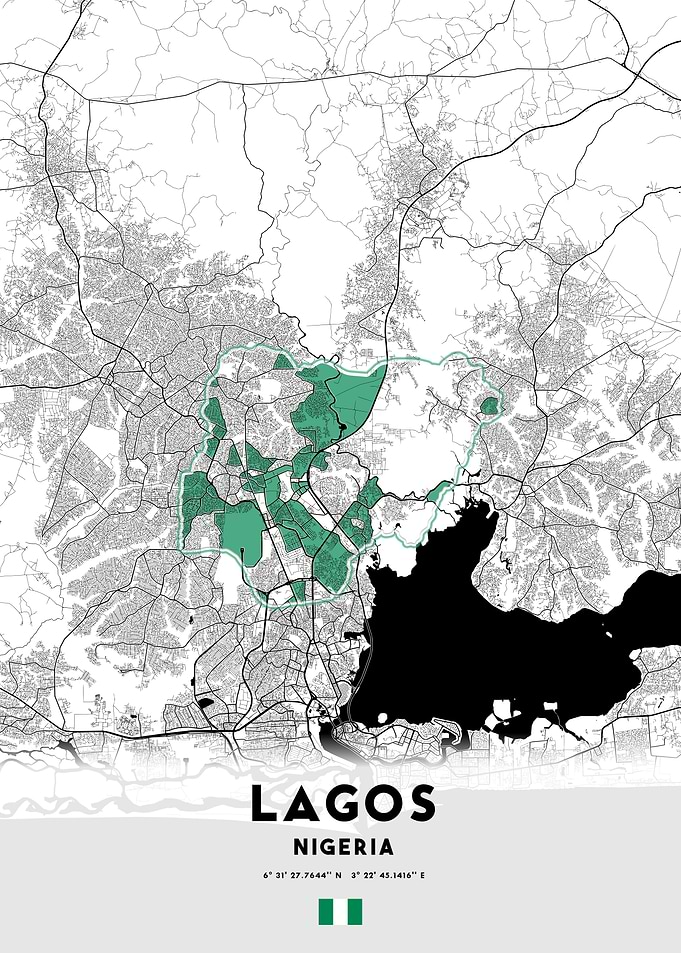Lagos, Nigeria Map