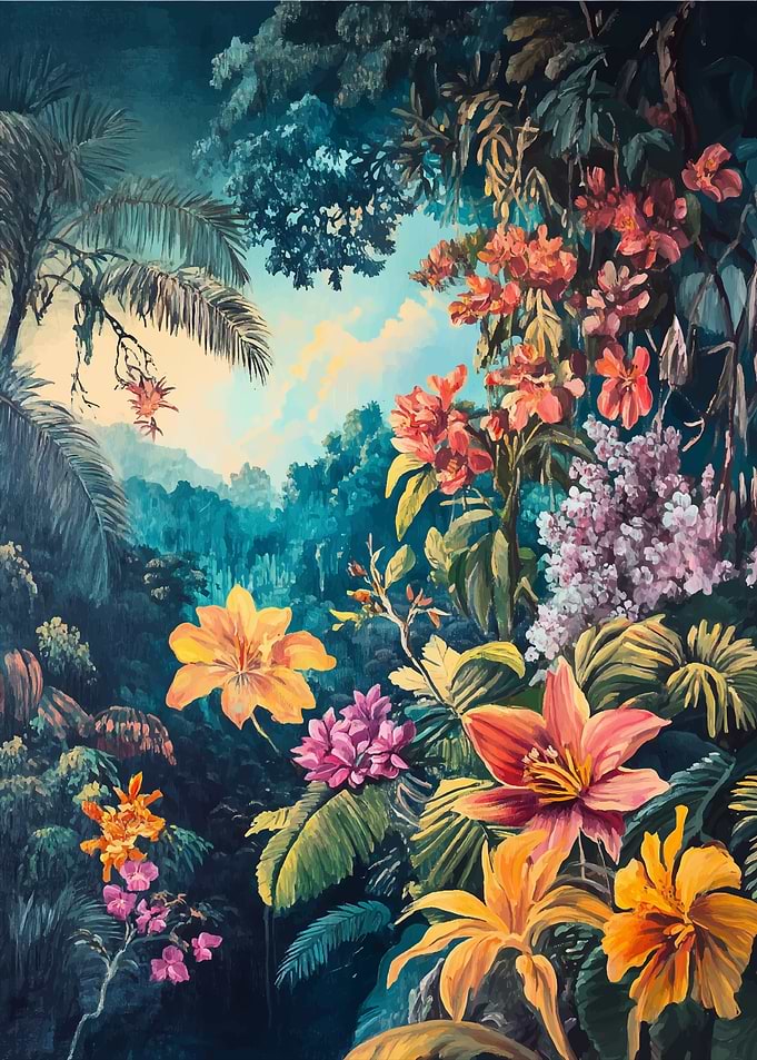 Tropical Floral Painting