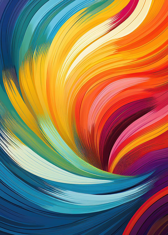 Abstract Swirling Colors