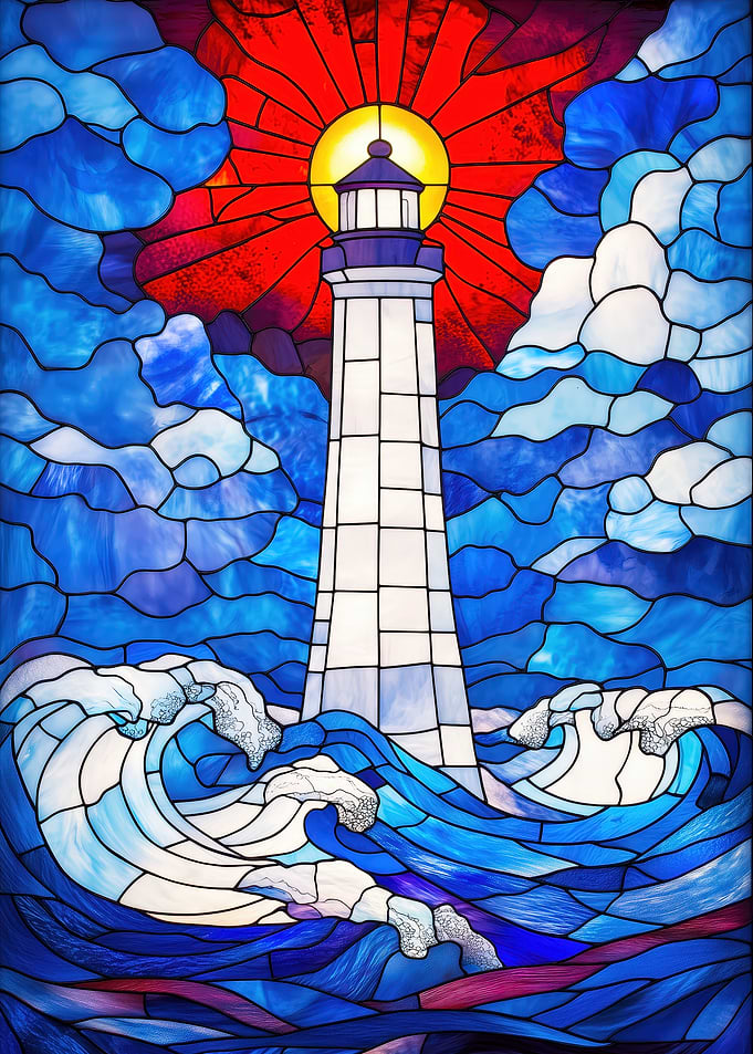 Lighthouse Stained Glass