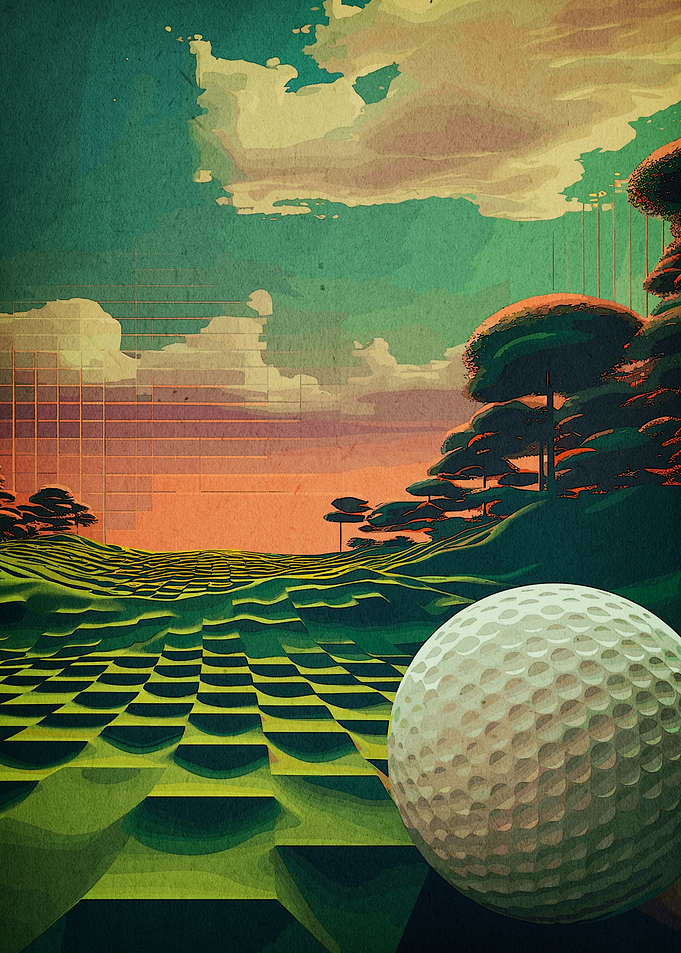 Golf Ball on Green
